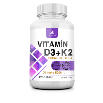 ALLNATURE Vitamín D3+K2 Premium 120 tablet