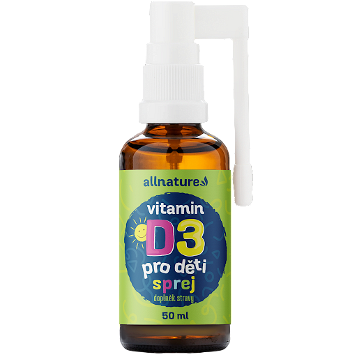 Levně ALLNATURE Vitamin D3 pro děti s MCT olejem ve spreji 50 ml