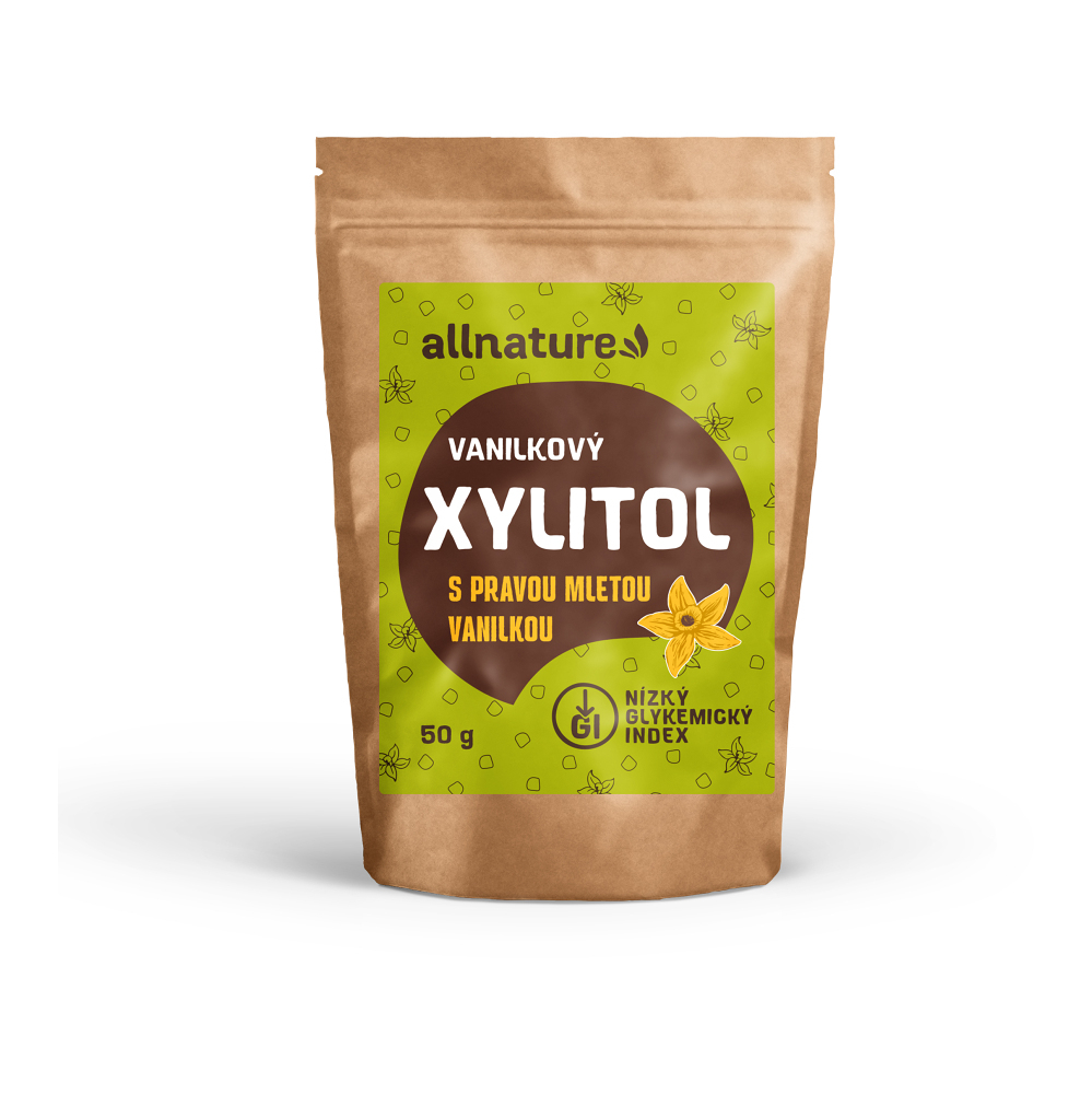 E-shop ALLNATURE Xylitol s mletou vanilkou 50 g