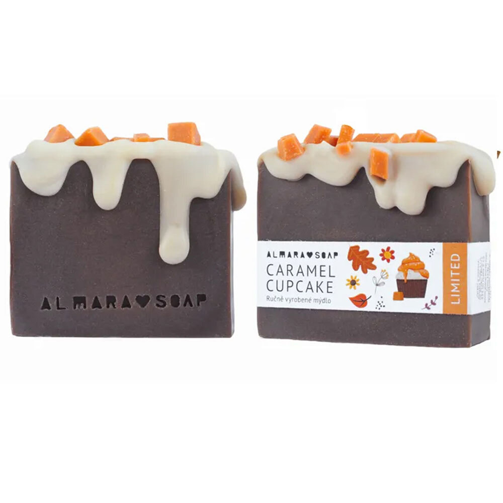 E-shop ﻿ALMARA SOAP Caramel Cupcake Tuhé mýdlo 100 ± 5 g