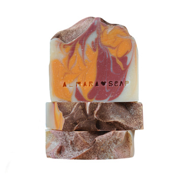 ALMARA SOAP Tuhé mýdlo Caramel Coffee 100 ± 5 g (Přírodní přípravky na sprchování a mytí) - Čistící