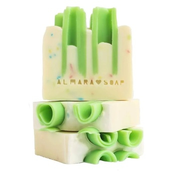 ALMARA SOAP Tuhé mýdlo Confetti and Bubbles 100 ± 5 g (Přírodní přípravky na sprchování a mytí) - Čistící
