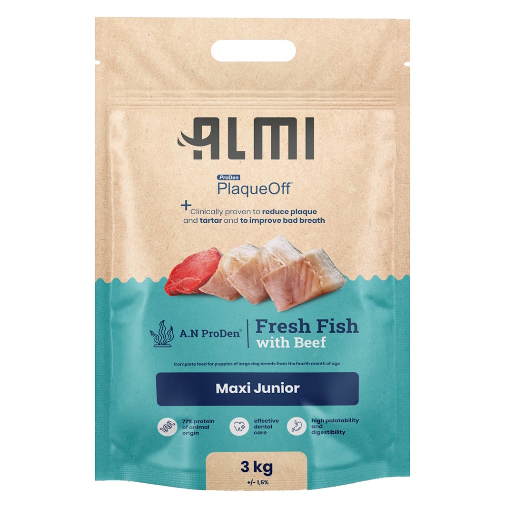 E-shop ALMI Maxi Junior granule pro štěňata 1 ks, Hmotnost balení (g): 3 kg