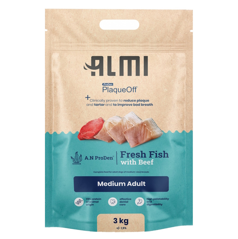E-shop ALMI Medium Adult granule pro psy 1 ks, Hmotnost balení (g): 3 kg