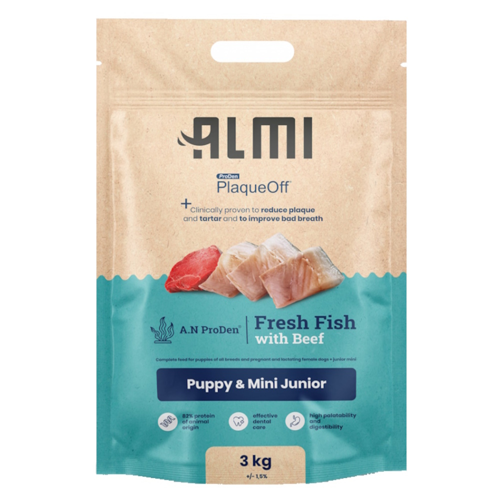 ALMI Puppy & Mini Junior granule pro štěňata 1 ks, Hmotnost balení (g): 3 kg
