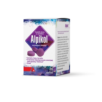 ALPIKOL Na podporu imunity 20 pastilek (Přírodní betaglukany) - Přírodní, Vícesložkové