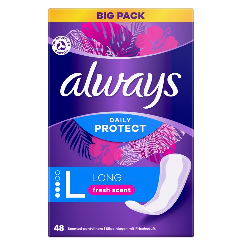 E-shop ALWAYS Intimky Daily Protect Long 48 kusů