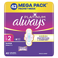 ALWAYS Platinum Ultra Super Hygienické vložky s křidélky 42 kusů