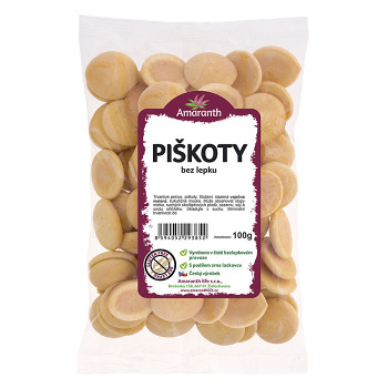 AMARANTH Piškoty bezlepkové 100 g (Bezlepkové sušenky a pochutiny) - Sladké
