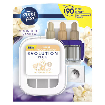 AMBI PUR 3Volution Osvěžovač vzduchu startovací sada Spice Vanilla 20 ml (Elektrické osvěžovače a náplně) - Elektrické