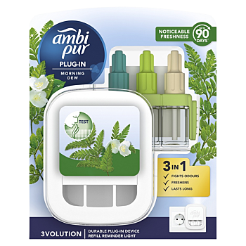 AMBI PUR 3Volution Osvěžovač vzduchu strojek + náplň Morning Dew 20 ml (Elektrické osvěžovače a náplně)