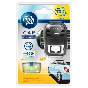 AMBI PUR Car Anti Tobacco Osvěžovač vzduchu do auta Citrus 7 ml
