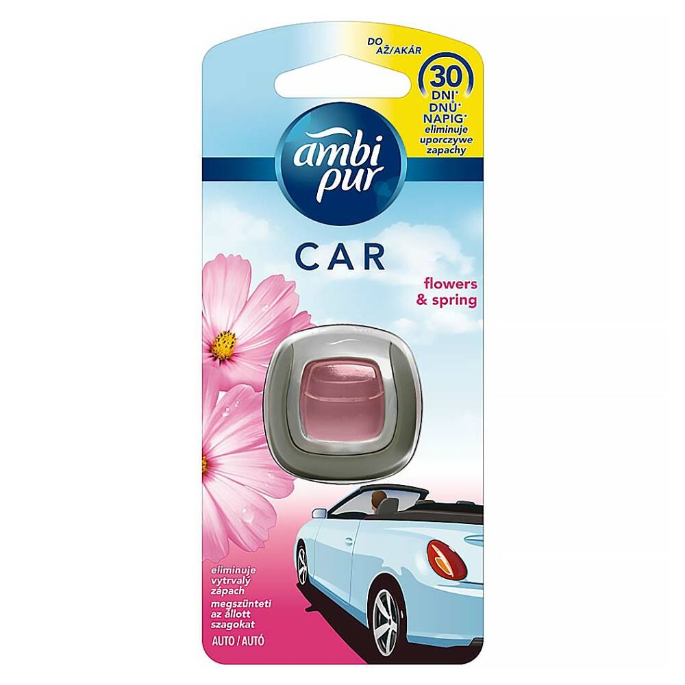 E-shop AMBI PUR Car Flowers & Spring připínací osvěžovač vzduchu 2 ml
