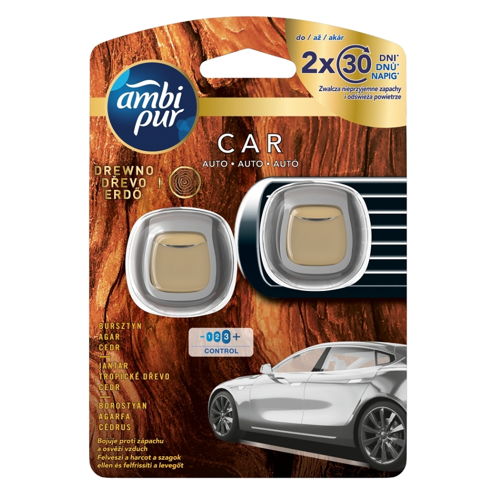 E-shop AMBI PUR Car Osvěžovač vzduchu do auta Dřevo 2 x 2 ml