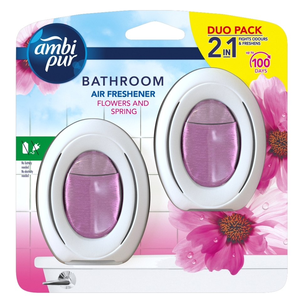 Levně AMBI PUR Bathroom Osvěžovač vzduchu Flower & Spring 2 x 7,5 ml