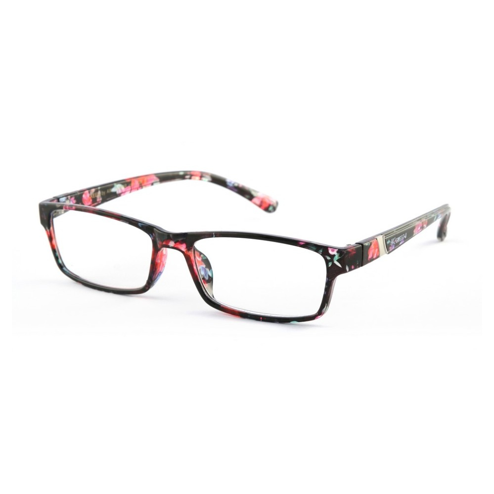 E-shop KEEN Čtecí brýle +2.00 černo-květinové, Počet dioptrií: +2,00
