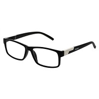 KEEN Čtecí brýle + 1.50 černé s kovovým doplňkem flex, Počet dioptrií: +1,50