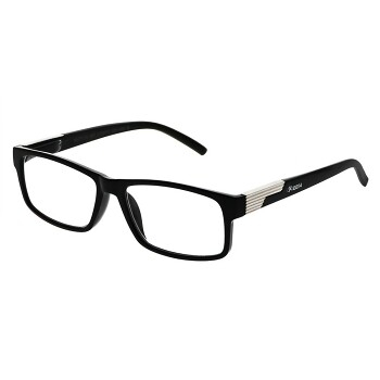 KEEN Čtecí brýle + 2.00 černé s kovovým doplňkem flex, Počet dioptrií: +2,00