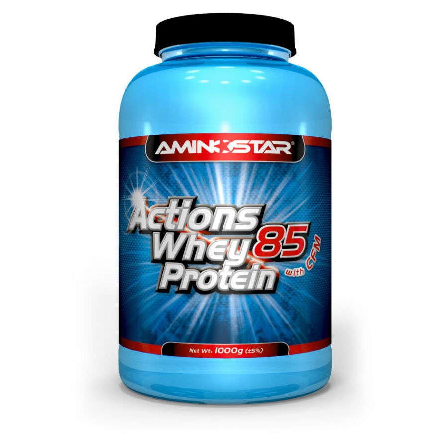 Levně AMINOSTAR Actions whey protein 85% příchuť jahoda 1000 g