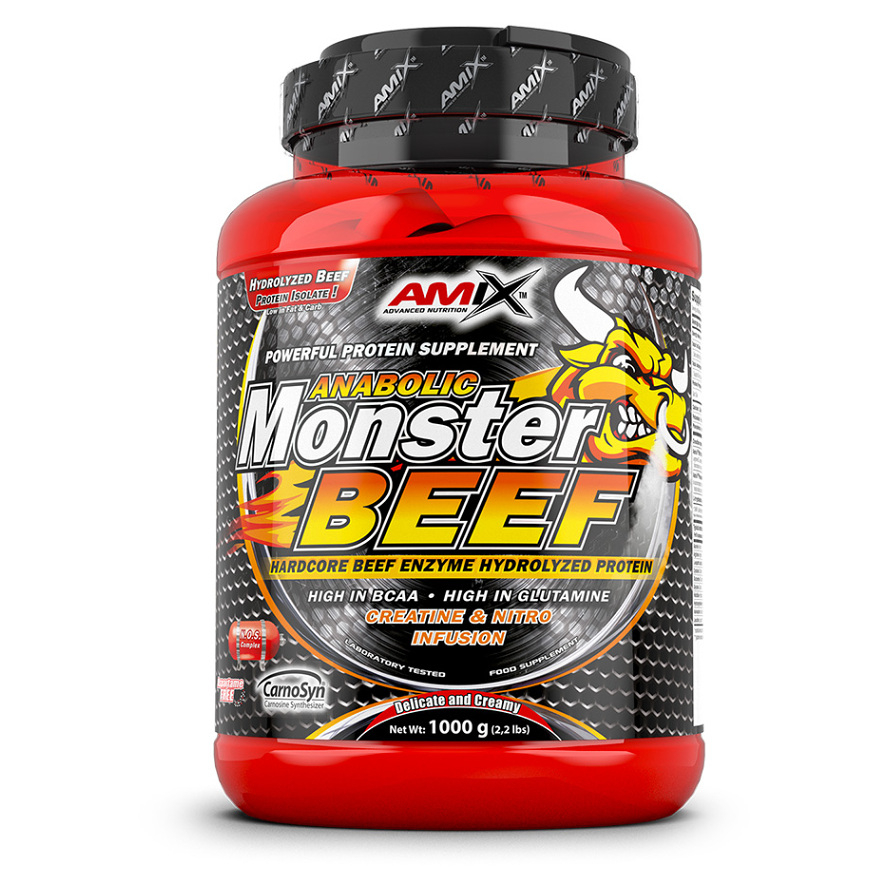 Levně AMIX Anabolic monster BEEF 90% protein čokoláda 1000 g