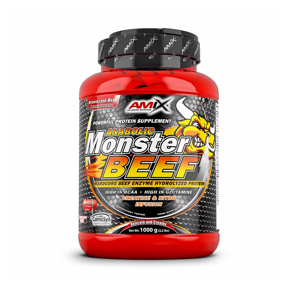AMIX Anabolic monster beef 90% protein vanilka a limetka 1000 g