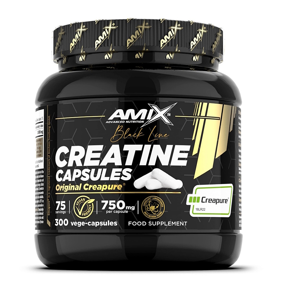 AMIX Black line creatine creapure 300 kapslí