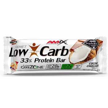 AMIX Low carb 33% protein bar kokos a čokoláda tyčinka 60 g