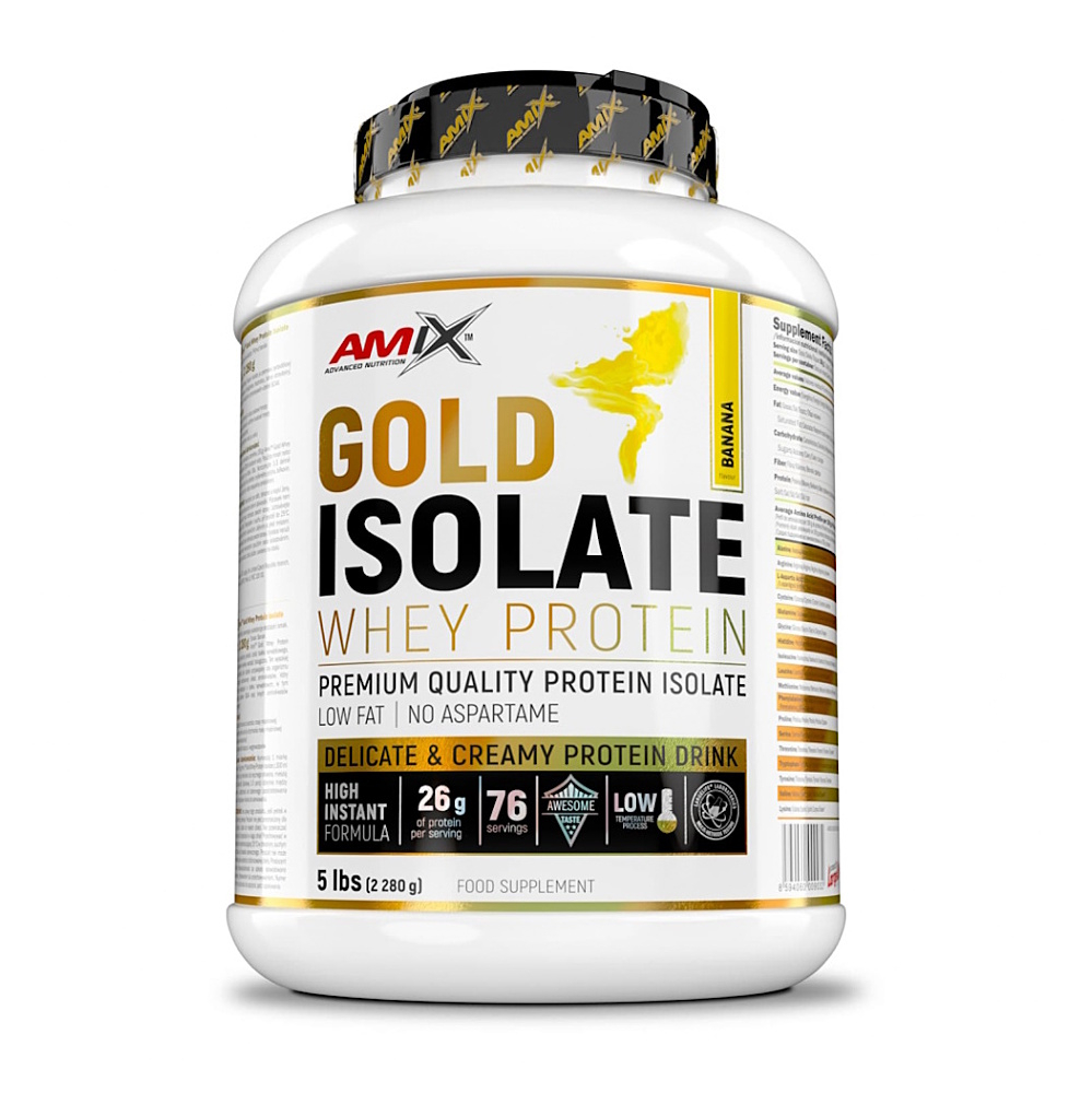 Amix Nutrition Gold Whey Protein Isolate 2280g - banán