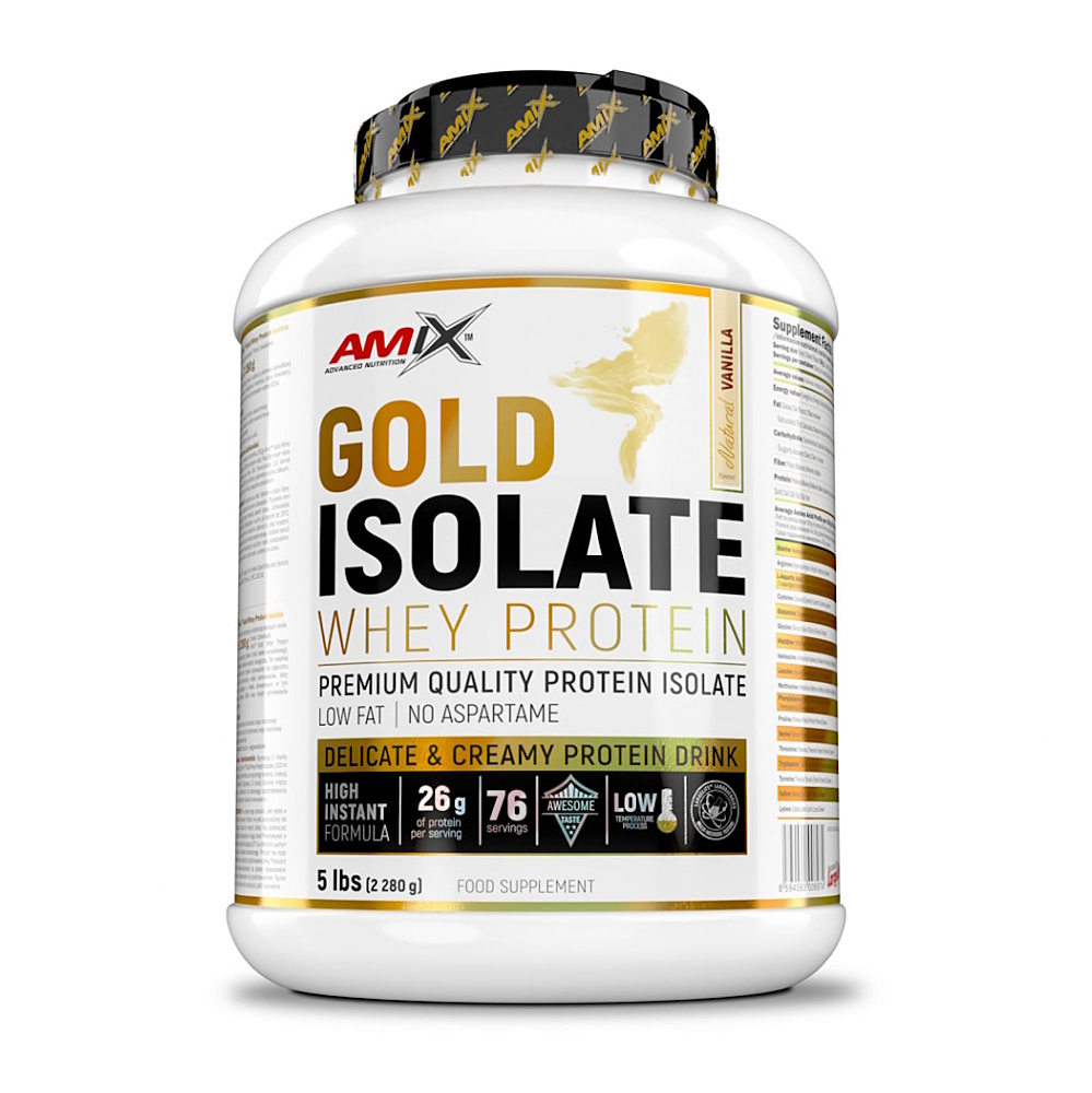 Amix Nutrition Gold Whey Protein Isolate 2280g - přírodní vanilka