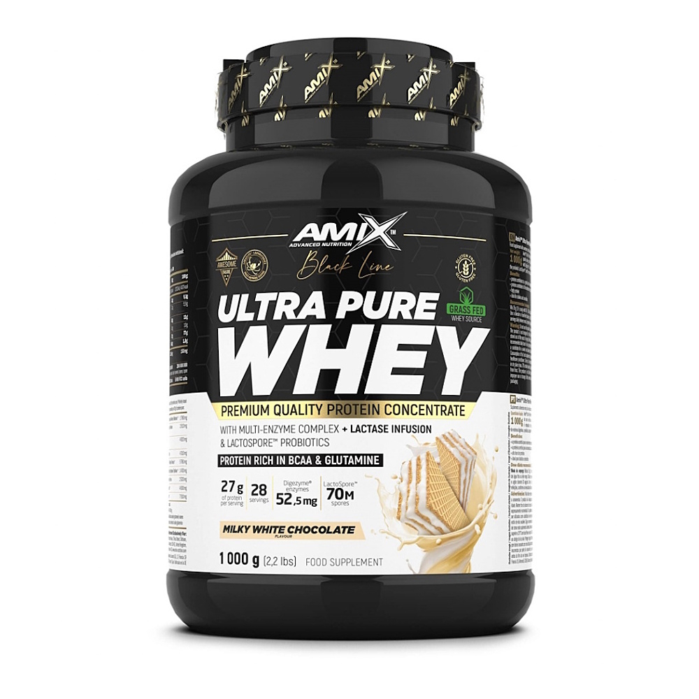 Amix Nutrition Black Line Ultra Pure Whey Protein 1000g - milky white chocolate