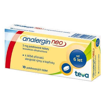 ANALERGIN Neo 5mg 10 tablet (Volně prodejná antihistaminika)