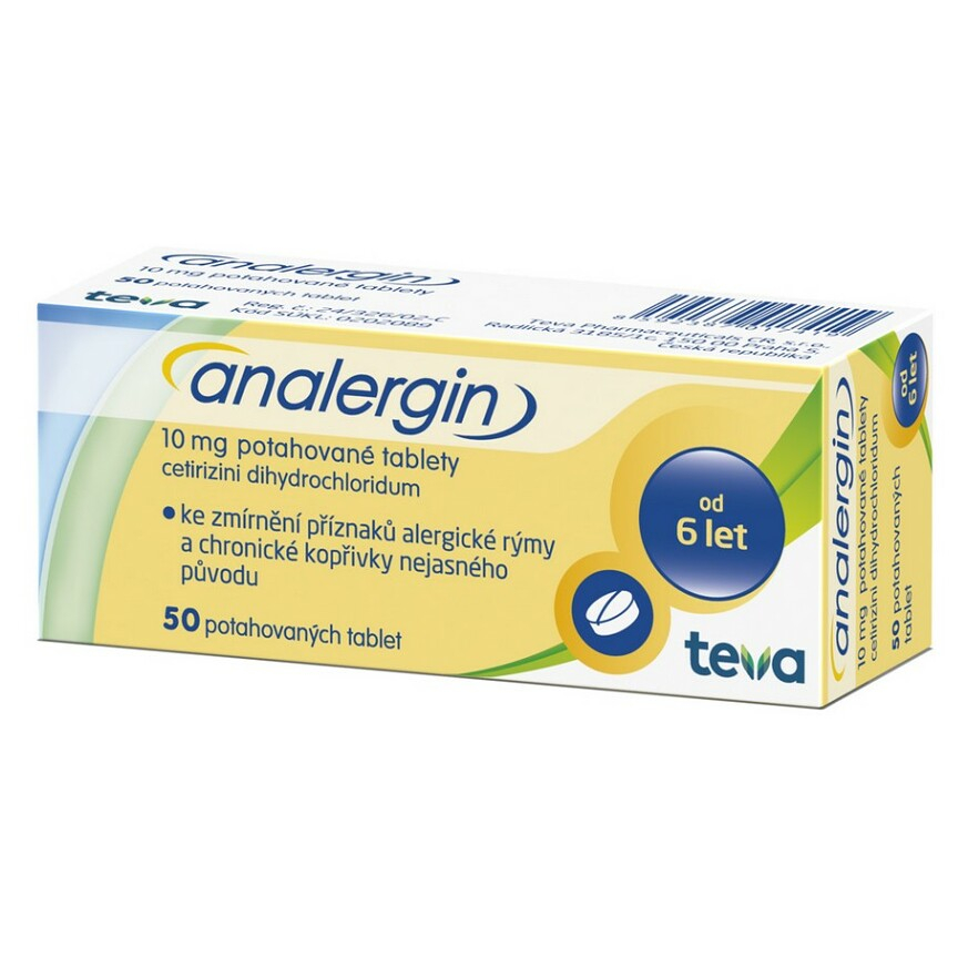 Levně ANALERGIN 10 mg 50 potahovaných tablet