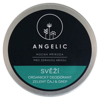 ANGELIC Svěží organický deodorant Zelený čaj & grep 50 ml