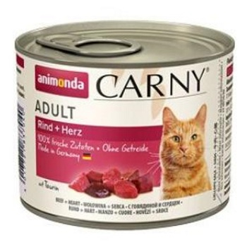 ANIMONDA Carny Konzerva pro kočky Adult hovězí srdce 200 g