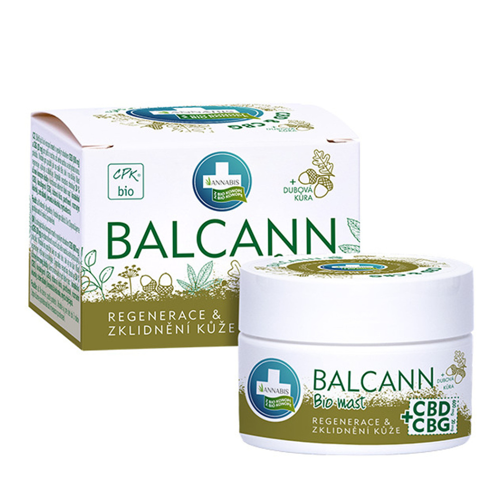 ANNABIS Balcann Konopná mast CBD+CBG BIO 50 ml