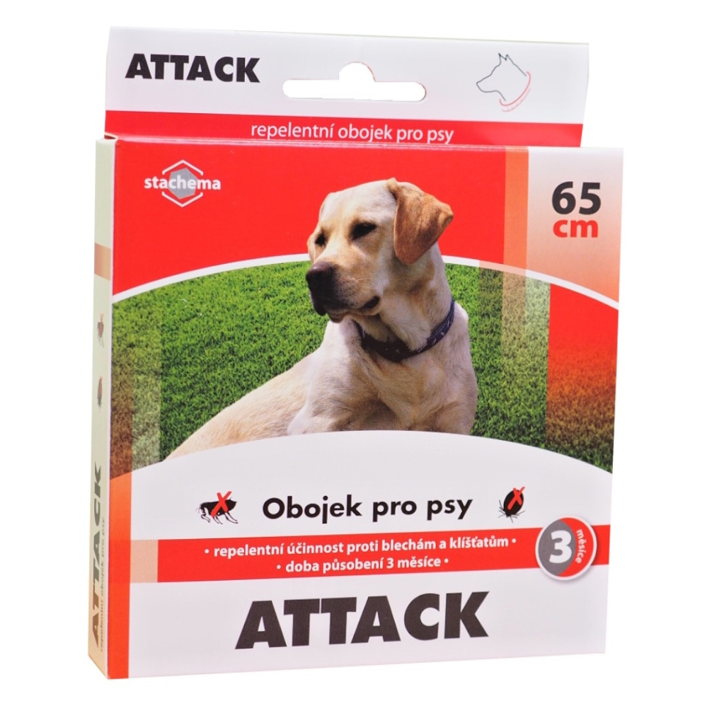 E-shop ATTACK Antiparazitární obojek pro psy 65 cm