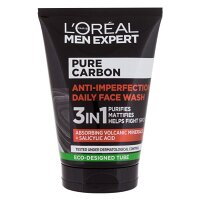 L'ORÉAL Men Expert Čisticí gel 3v1 Pure Carbon 100 ml