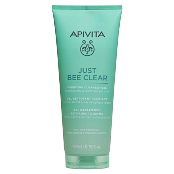 APIVITA Just Bee Clear Čisticí gel na pleť se sklonem k akné 200 ml (Přírodní čištění pleti) - Přírodní