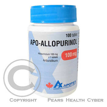 APO-ALLOPURINOL  100X100MG Tablety