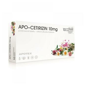 APO-CETIRIZIN 10 mg 10 potahovaných kapslí