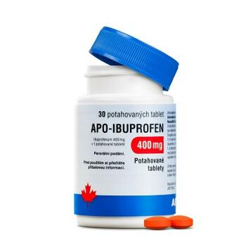 APO-IBUPROFEN 400 mg 30 potahovaných tablet
