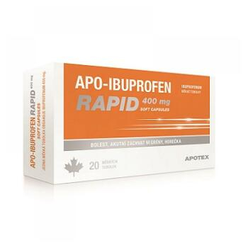 APO-IBUPROFEN RAPID 400 mg 20 mekkých tobolek