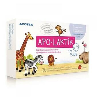 APOTEX Apo-Laktík for Kids 30 žvýkacích pastilek