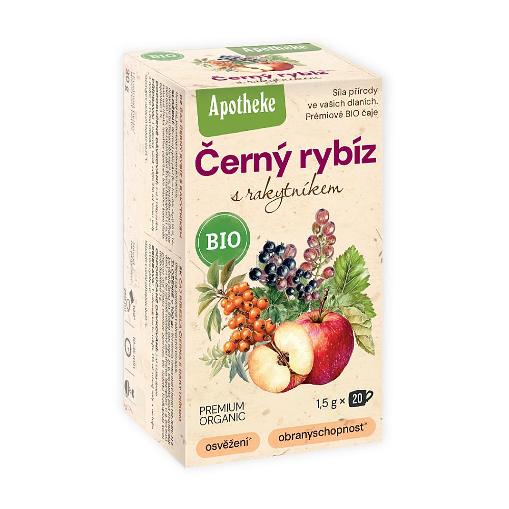 Apotheke BIO Černý rybíz s rakytníkem čaj 20x1.5g