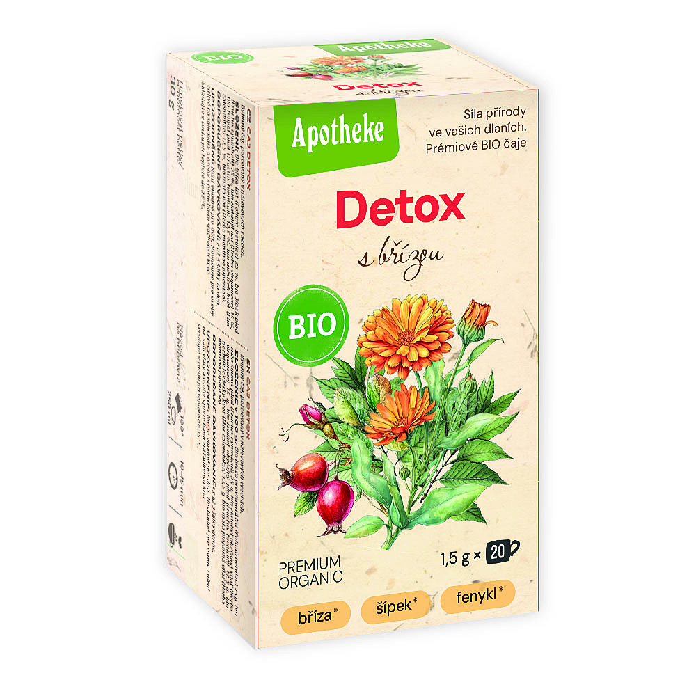 Apotheke BIO Detox s břízou čaj 20x1.5g