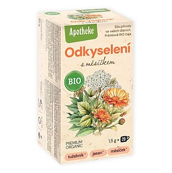 APOTHEKE Odkyselení s měsíčkem čaj BIO 20 sáčků (Bylinné čaje) - Přírodní, BIO