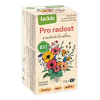APOTHEKE Pro radost s mateřídouškou čaj BIO 20 sáčků