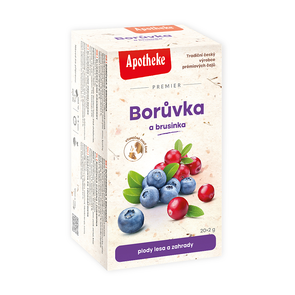 Apotheke Borůvka a brusinka čaj 20x2g