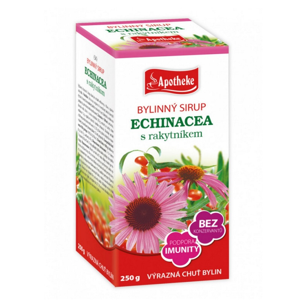 Levně APOTHEKE Bylinný sirup Echinacea s rakytníkem 250 g