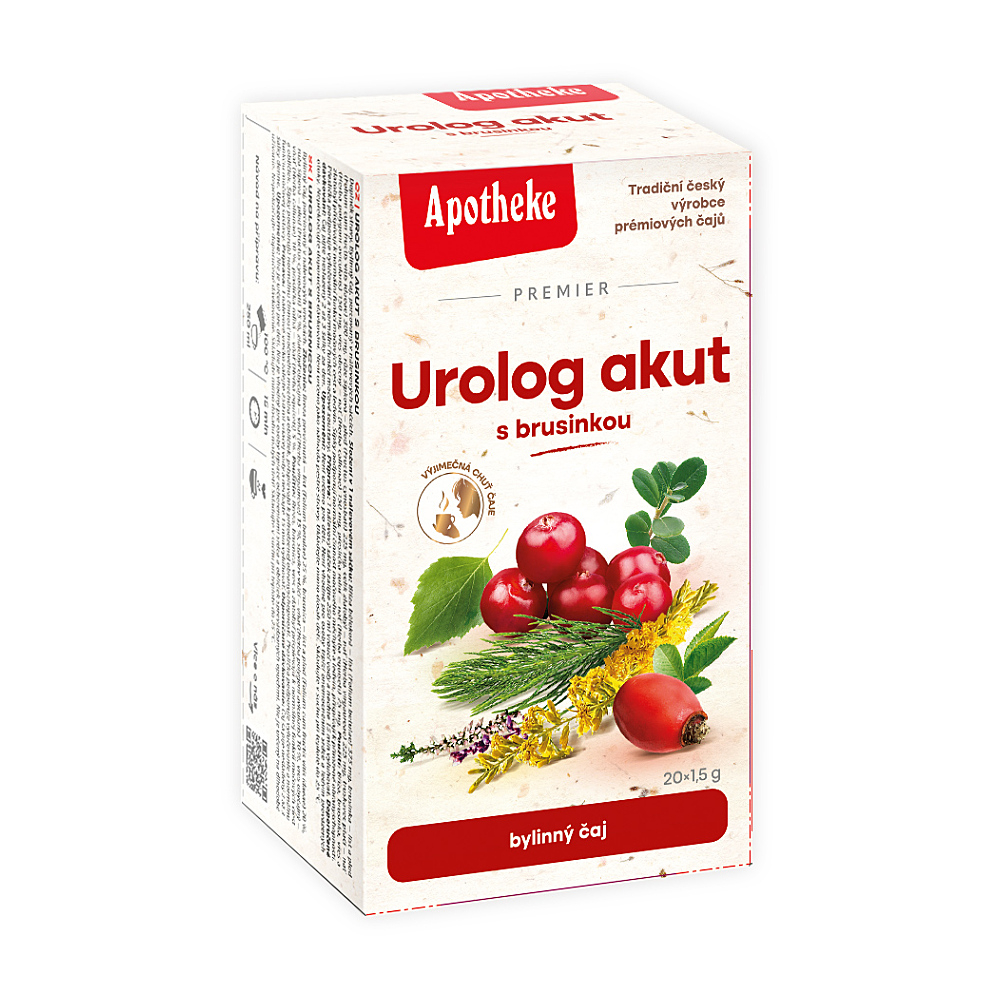 Apotheke Urolog akut s brusinkou čaj 20x1.5g
